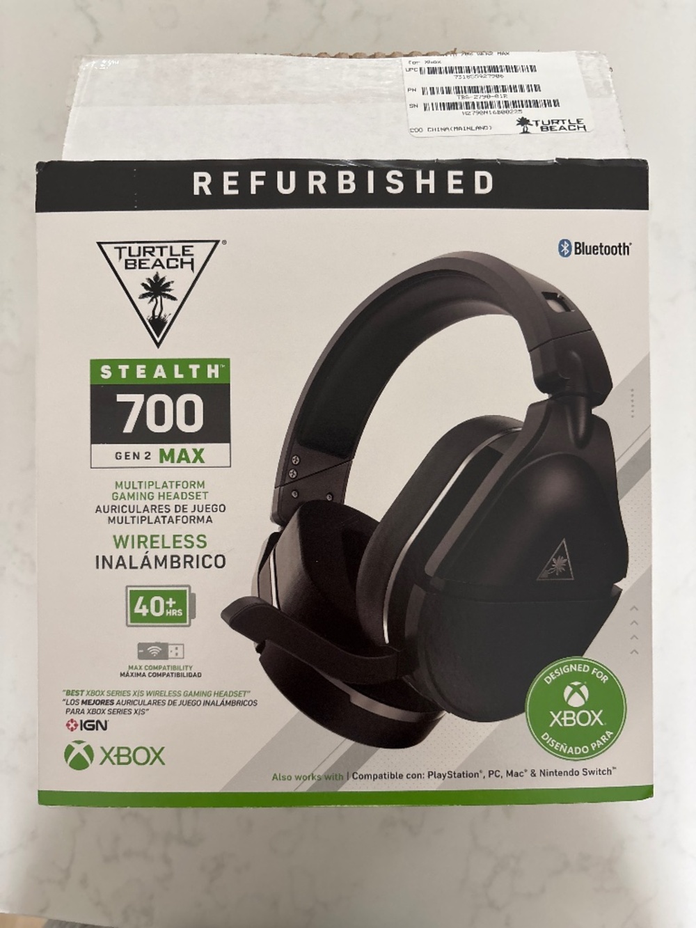 Turtle Beach wireless gaming headset